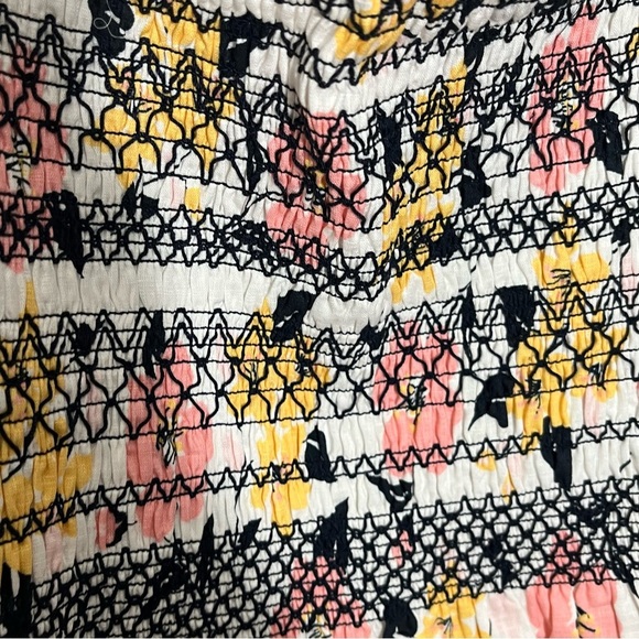 NWT KATE SPADE Lilly Blooms Floral Smocked Puff Sleeve Top | size XS - Picture 8 of 12